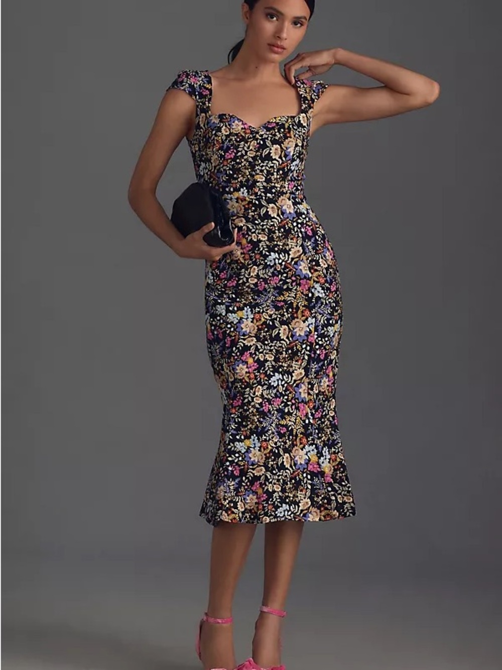 Anthropologie The Cecily Fit & Flare Sweetheart Dress Size Small Petite NWT